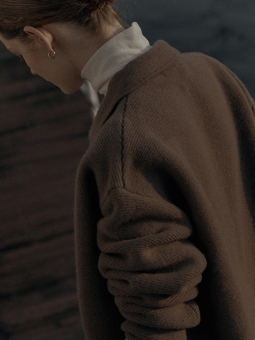 [EXCLUSIVE] Antea Knitted Cardigan (Brown)