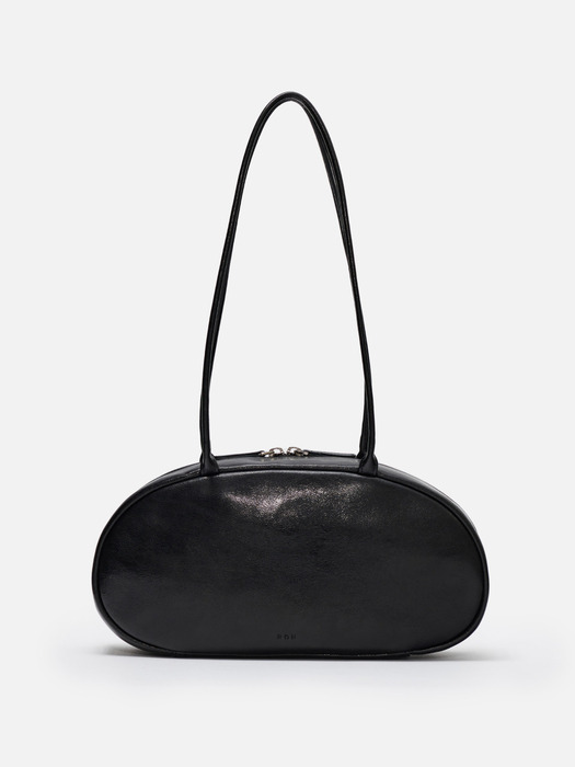 Medium Pebble shoulder bag Wrinkled black