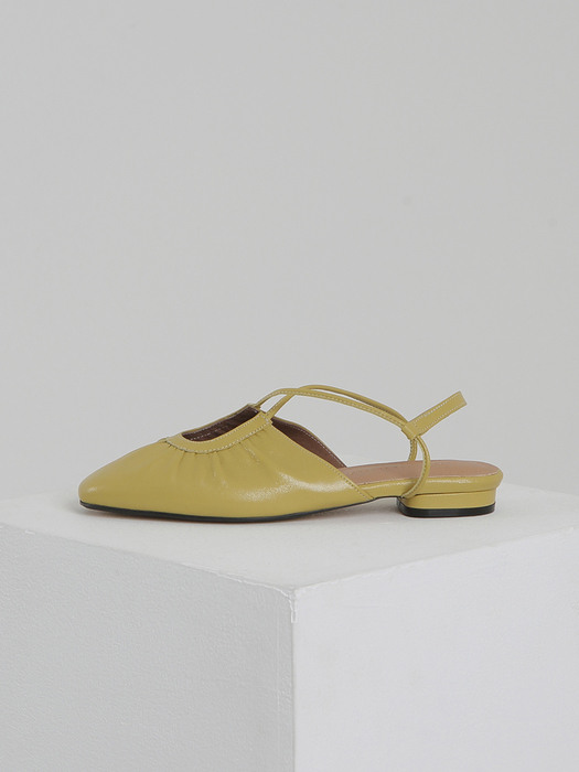 French ballet shoes Glossy Yellow
