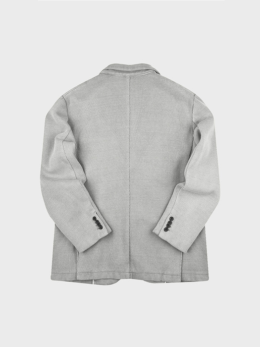 relaxing cotton jersey jacket - grey