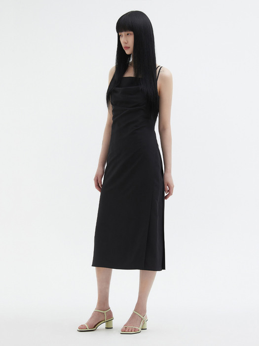 LAYERED SLIP DRESS_BLACK