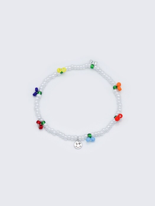 Cherry festival cute beads Bracelet 미니 스마일 참 큐트 체리 비즈 팔찌