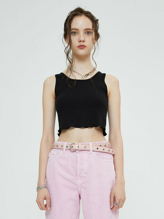 CROP SLEEVELESS (BLACK)