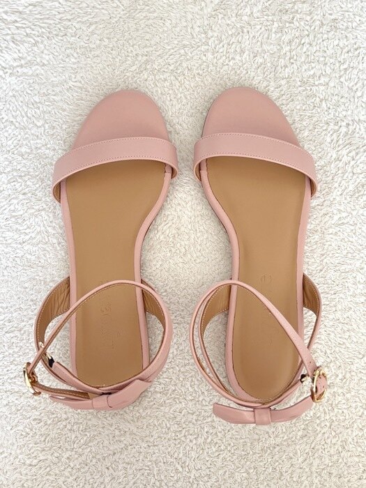 Olivia Back-Ribbon Sandals - Darling Pink
