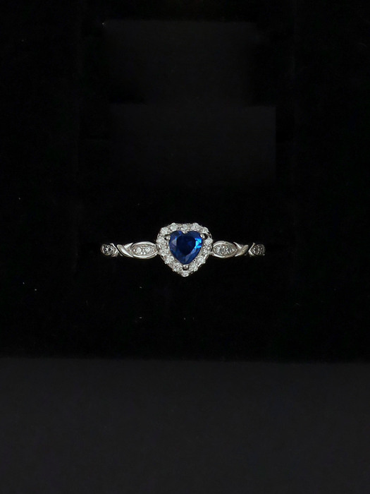 [Silver925] Moika Heart Petit Ring (iris)