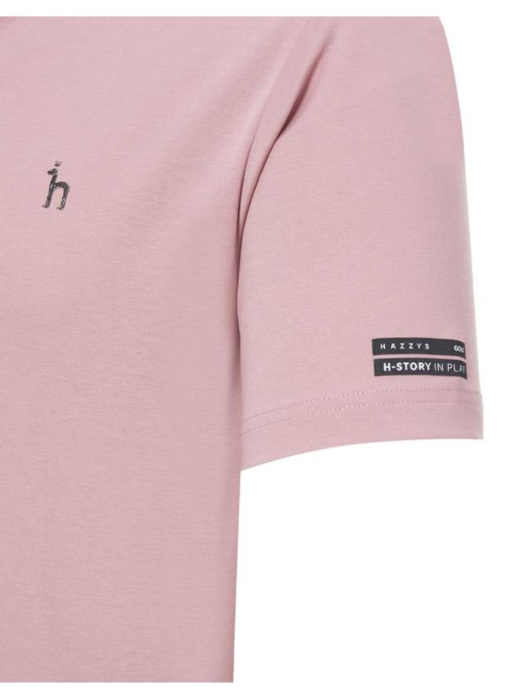 [22SS 헤지스 골프 남성]핑크 변형 스플릿넥 반팔 티셔츠_HUTS2B931P3