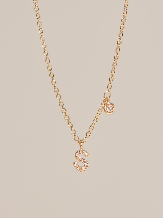 14k My Everything Initial Necklace