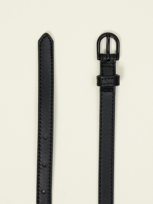 Coated Buckle Belt Black