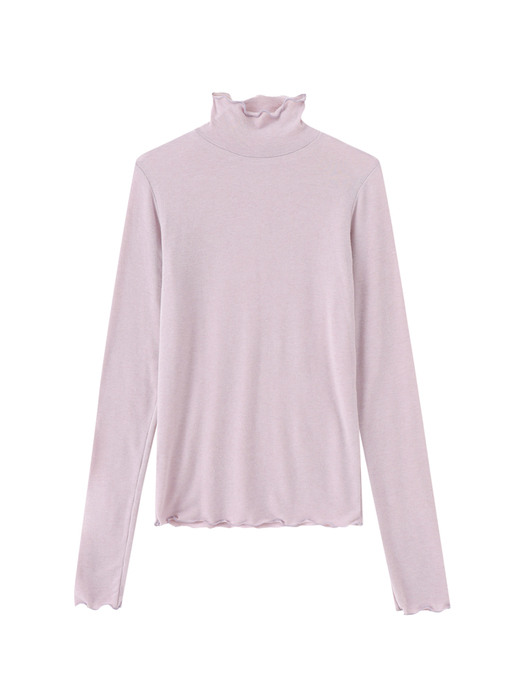 Bell Sleeve Turtleneck, Lavender