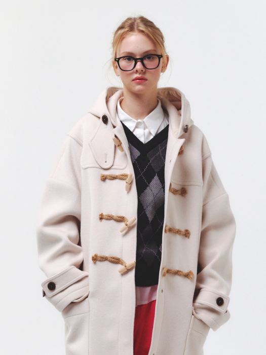 Oversized Duffle Coat(IVORY)