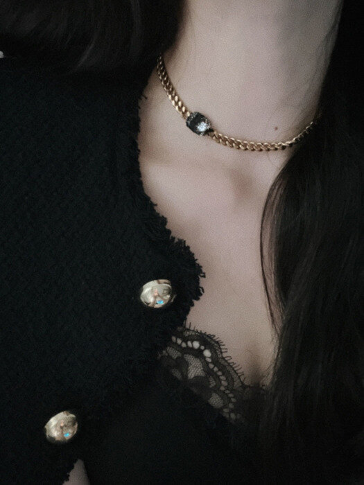 Celina Antique Choker Chain Necklace S _ EEV