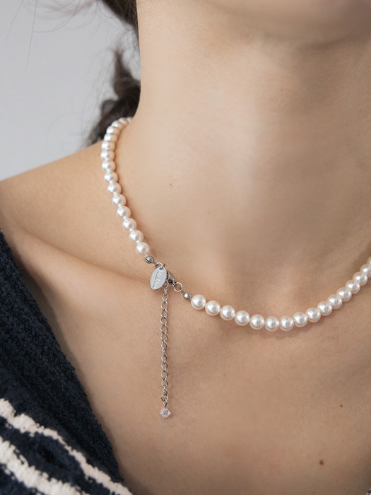 Standard 6mm pearl surgical necklace (2colors)