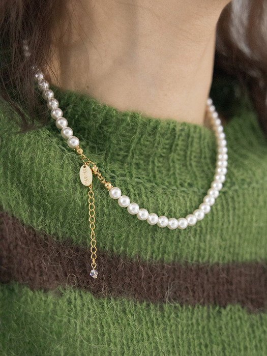 Standard 6mm pearl surgical necklace (2colors)