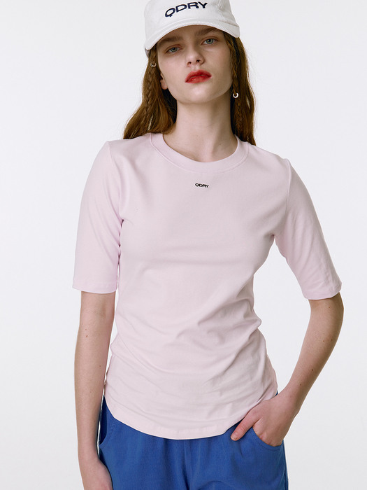 QDRY Half Sleeve T-shirt - Pink