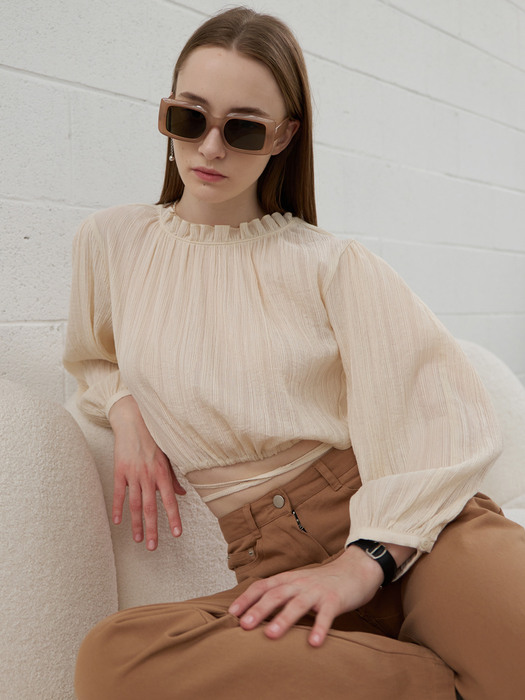 23 Spring_ Beige Pavane Blouse