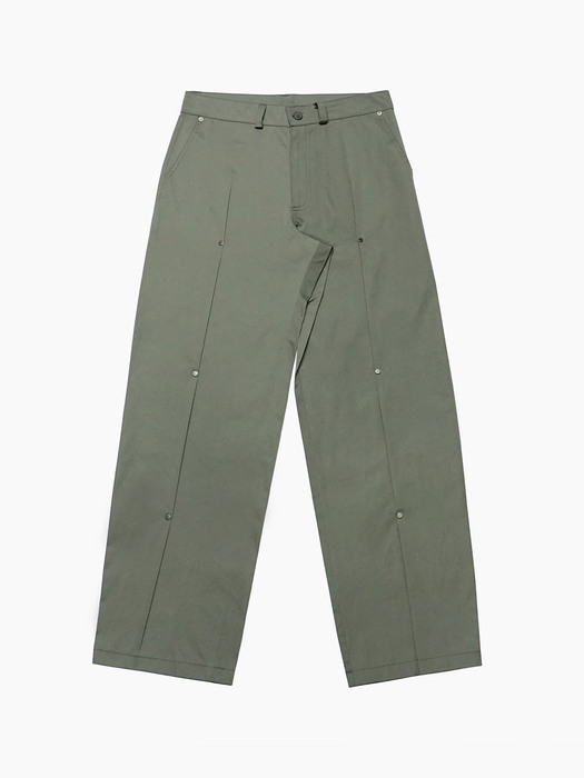 RIVET WIDE PANTS OLIVE