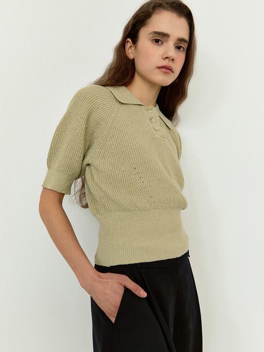 RTS COLLAR CROP KNIT TOP_3COLORS