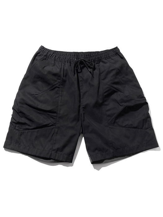 BALLOON POCKET DIVISION SHORT PANTS MSHSP001-BK