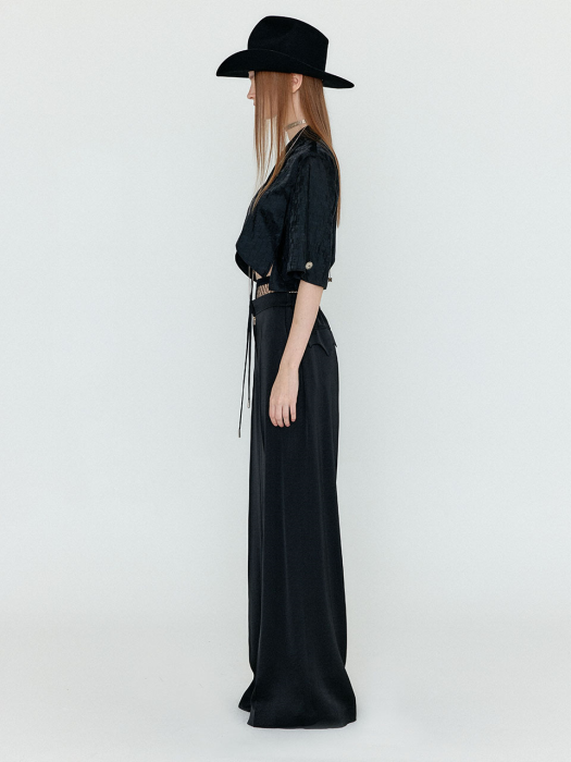 WENEZ Wide Pants - Black