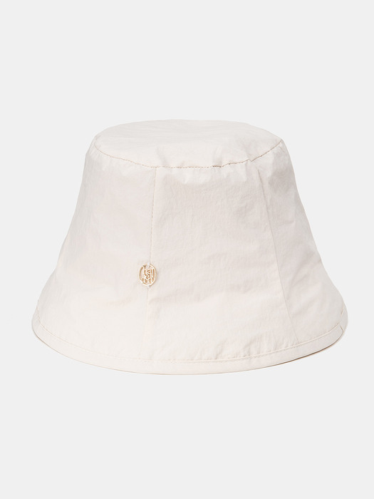 nylon rustle bucket hat (C004_ivory)