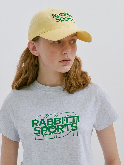 RB Sports Logo Slim Fit T-Shirts Melange Grey