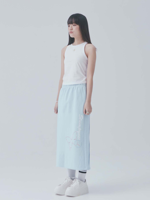 SIGNATURE NEEDLE SLEEVELESS TOP_WHITE