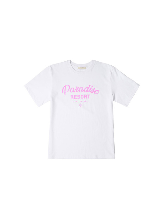 SITP5110 루즈 핏 파라다이스 티셔츠_White