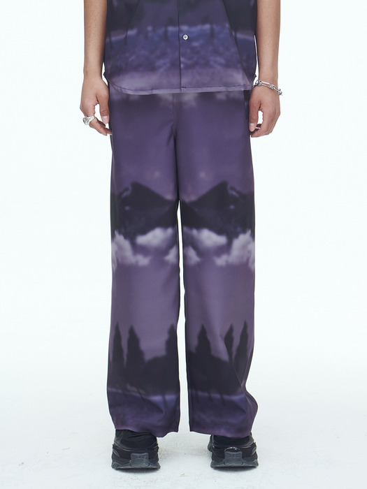 Purple Wind Flow Pants