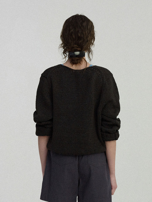 Sia v-neck pullover (Black)