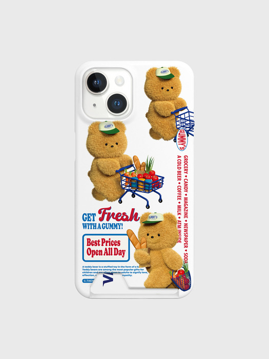 [theninemall더나인몰]pattern gummys fresh market [카드수납 폰케이스] [W CONCEPT]