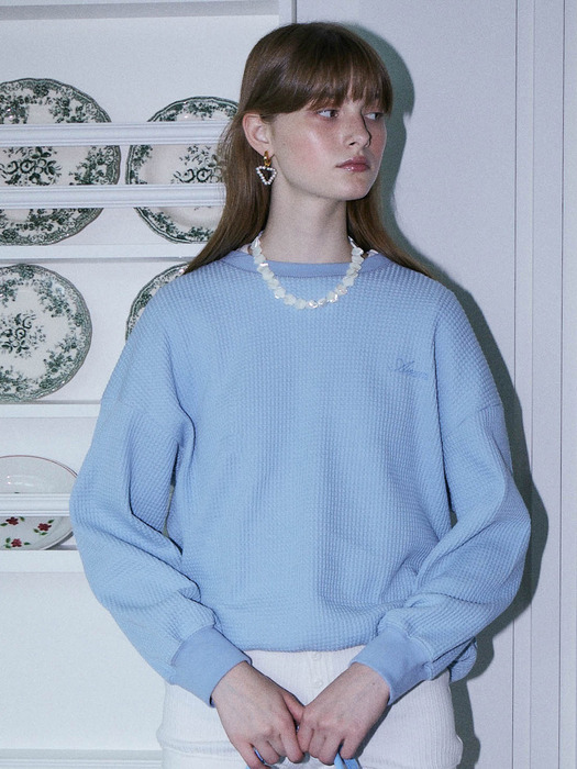 Croiffle Line Sweatshirt BLUE