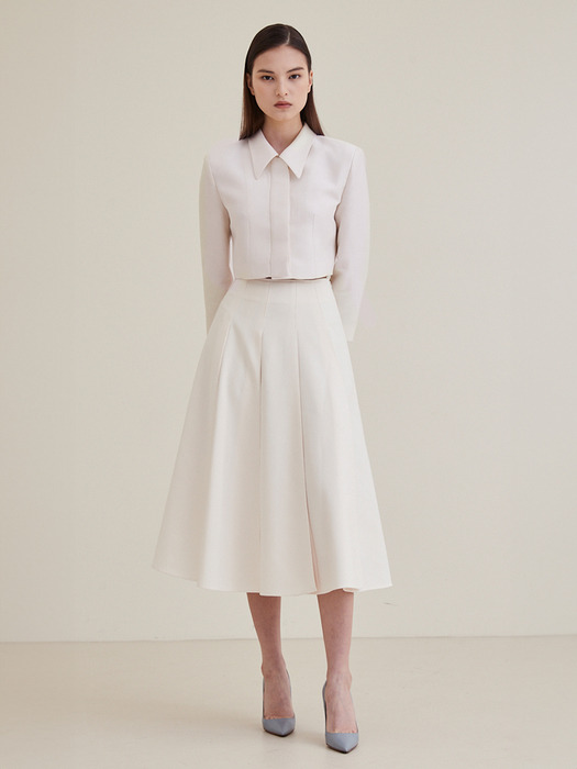 [4차리오더]Pleated Skirt - Ivory