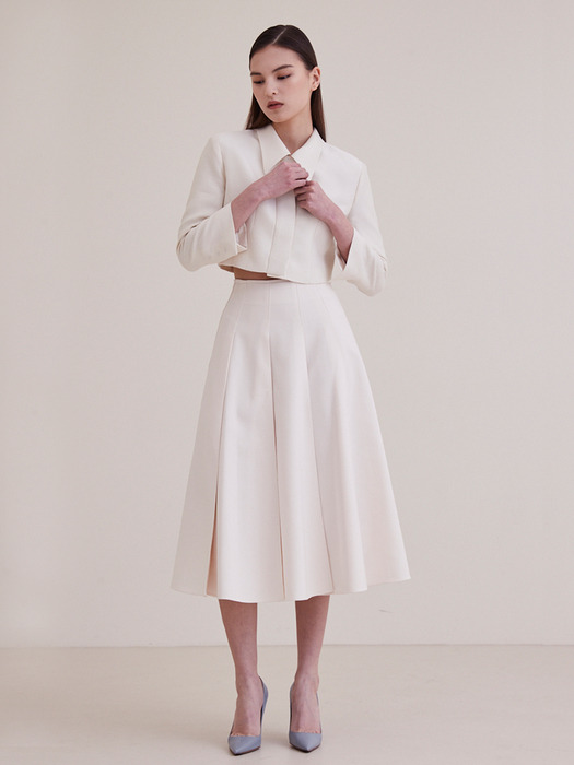 [4차리오더]Pleated Skirt - Ivory