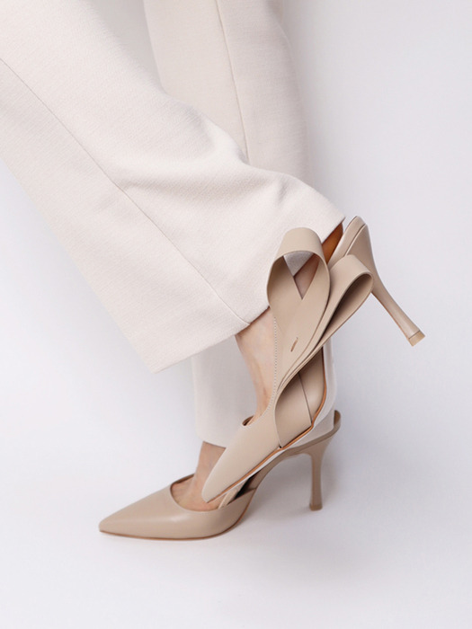 RIBBON BOUQUET SLINGBACK_BEIGE