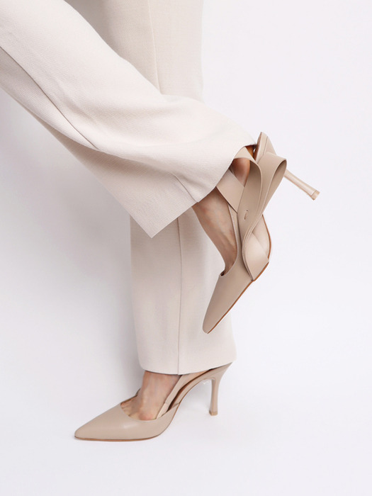 RIBBON BOUQUET SLINGBACK_BEIGE