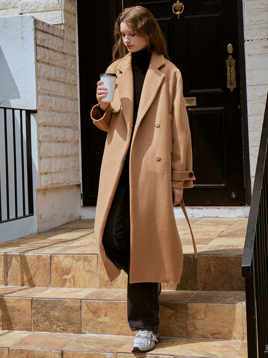 Cashmere blended handmade coat (2color)