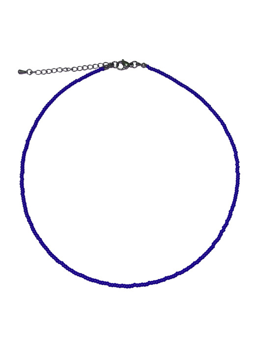 Blue Fine Color Beads Necklace