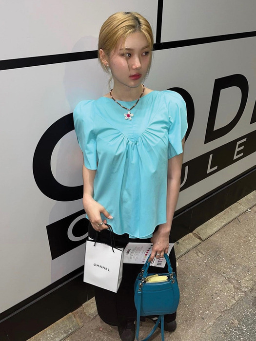 sleeve hul blouse_blue