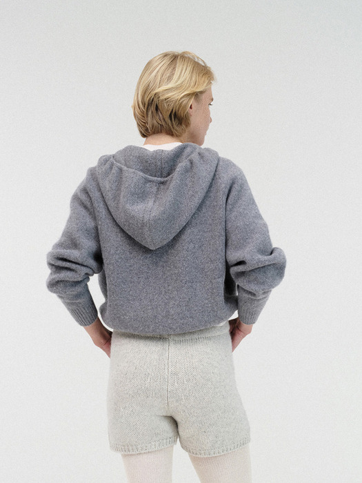 Knitted short pants (Ash gray)