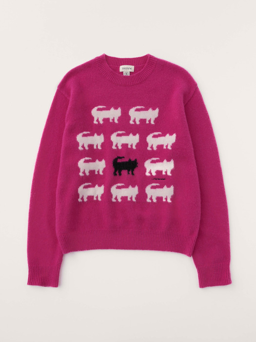 Noir Cat Knit (Pink)