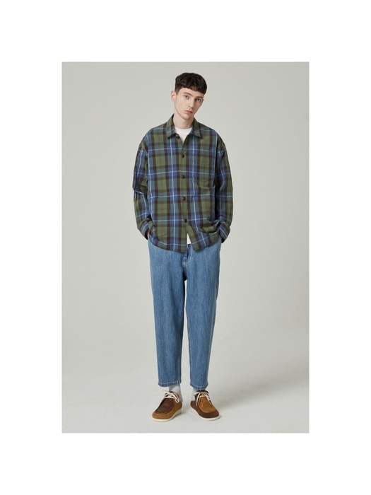 natural touch multi checked jacket_CWSAM24102BUX