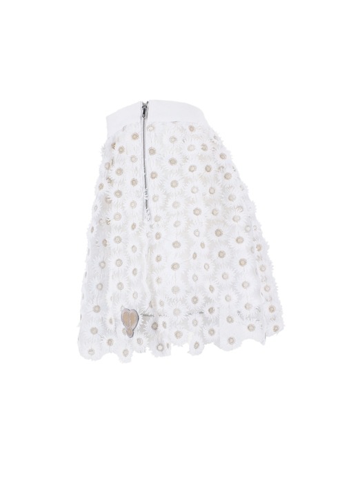 RE-Edition 24 SS Collection : Dear, Dasiy Skirt In White