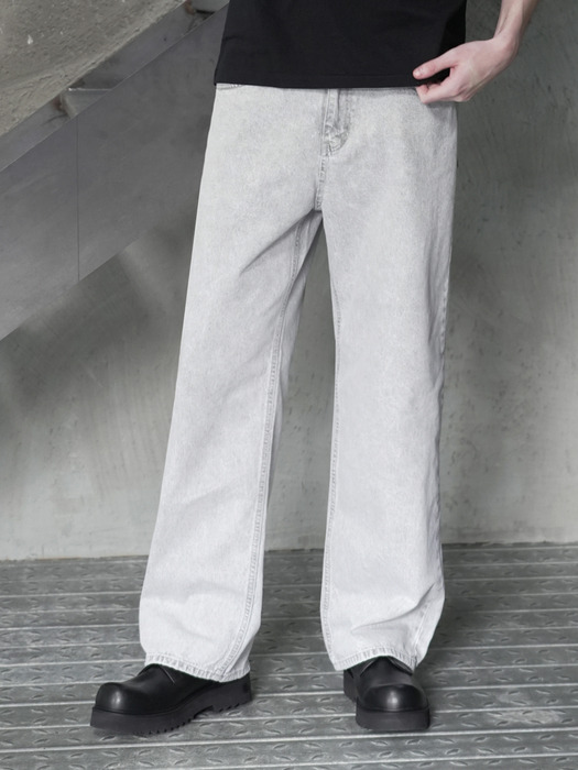 M220 SNOW DENIM PANTS_GRAY