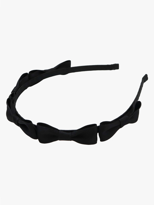 RIBBON BUNDLE HAIRBAND_BLACK