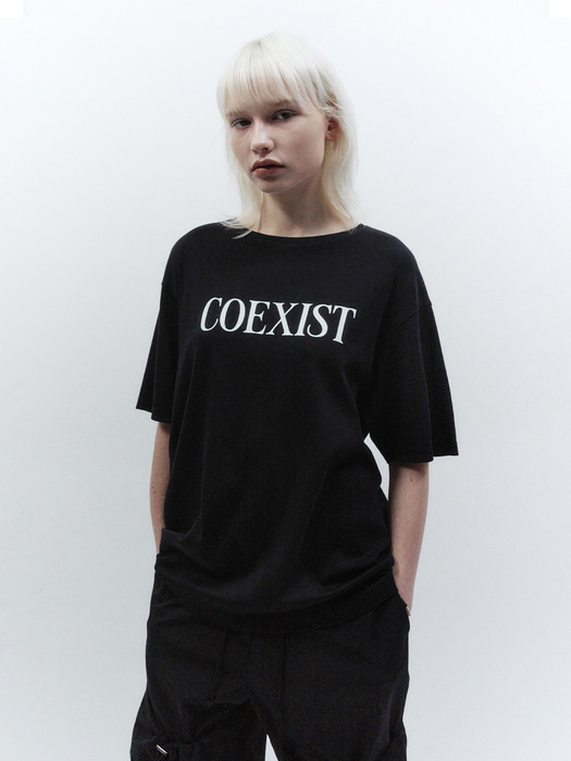 COEXIST 티셔츠 BLACK