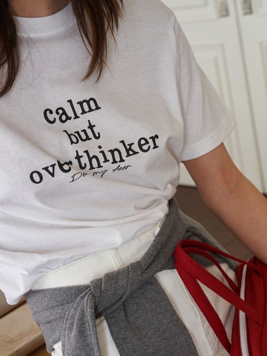 Overthinker t-shirt_ White