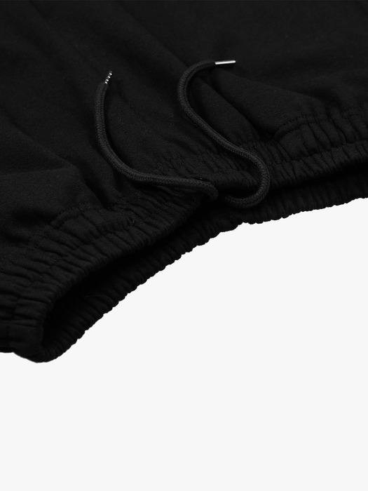 Cotton String Sweatpants Black