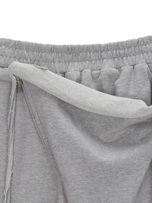 WRAP POINT STRING SWEATPANTS IN GREY