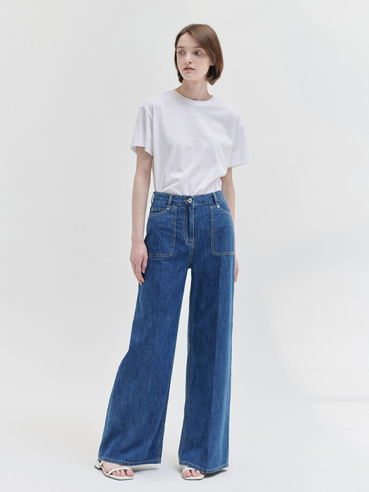 24N summer wide denim [BL]