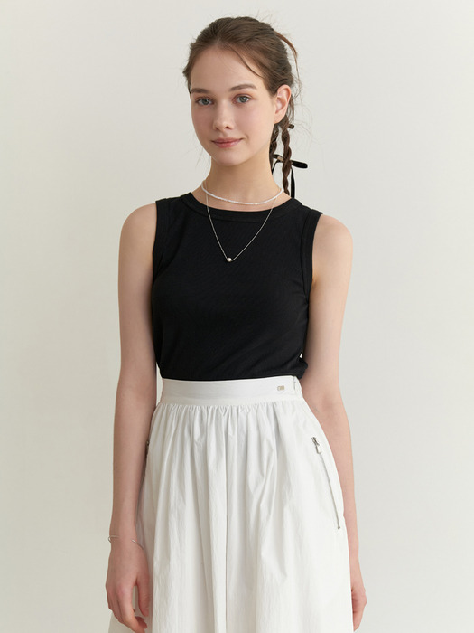 Minimal sleeveless (black)